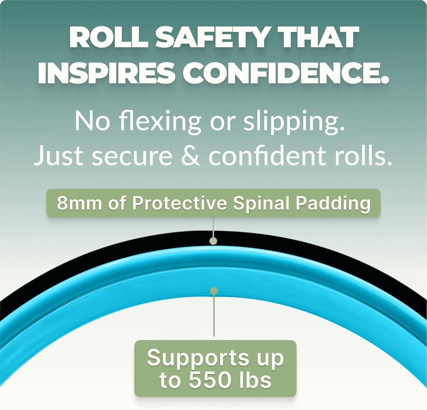 Back Roller & Yoga Wheel - Relieve Lower & Upper Back Pain & Stiffness - Therapeutically Stretch, Mobilize & Decompress Your Spine - Increase Mobility, Flexibility & Alignment